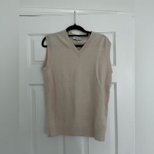 COS women’s cream wool Sweater Vest, small